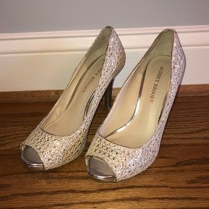 Audrey Brooke Quillan Gold Heels